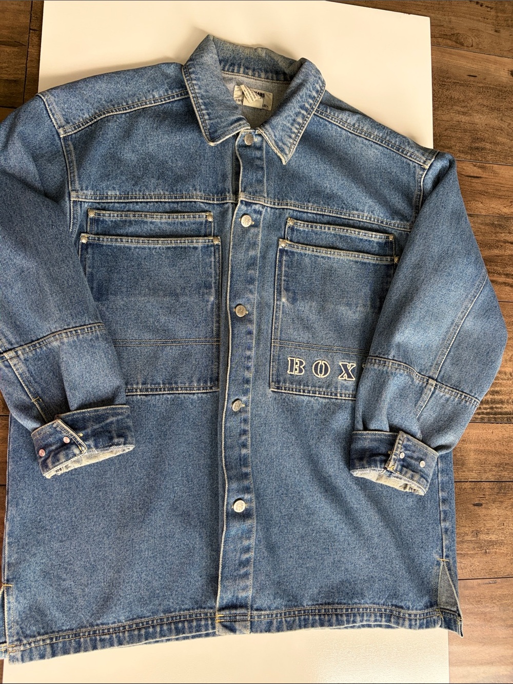 BOXX Vintage Men's Blue Denim Jacket -  XL